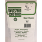 EVERGREEN 8" X 21" 0.040" WHITE POLYSTYRENE PLASTIC SHEET