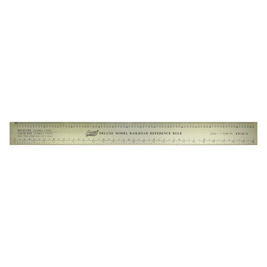 EXCEL DELUXE MODEL RAILROAD RULER O, HO, O, N, 1/24