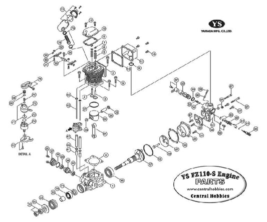 YS FZ110S PARTS LIST