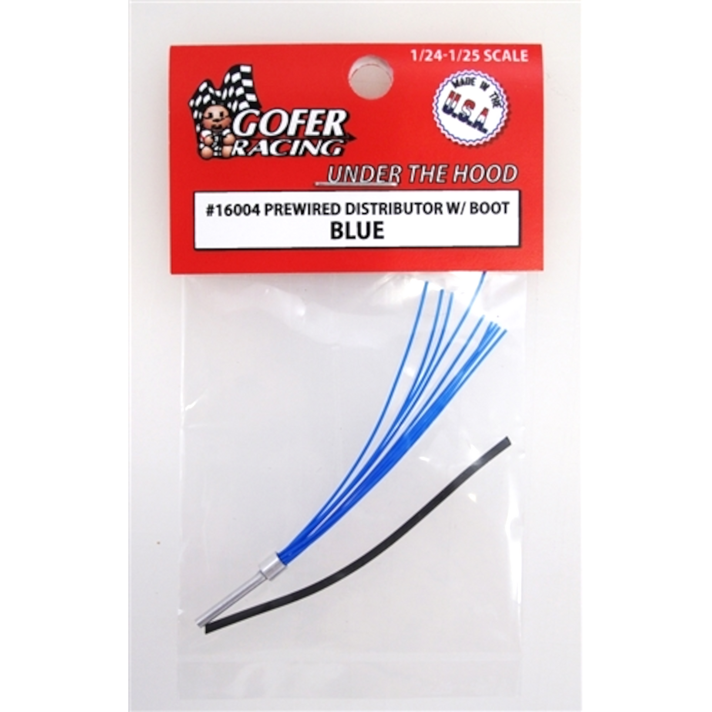 GOFER RACING PREWIRED DISTRIBUTORS WITH BLUE SPARK PLUG WIRES