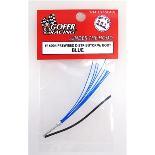 GOFER RACING PREWIRED DISTRIBUTORS WITH BLUE SPARK PLUG WIRES