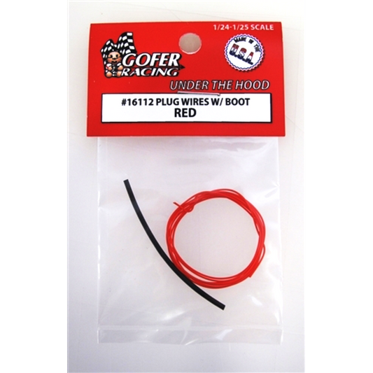GOFER RACING RED SPARK PLUG WIRES WITH BOOT