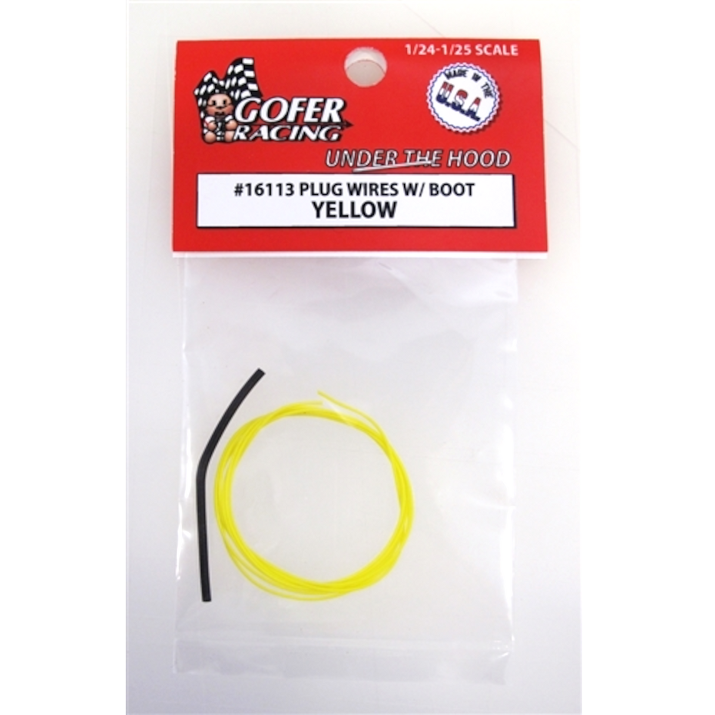 GOFER RACING YELLOW SPARK PLUG WIRES WITH BOOT