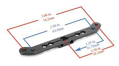 ALUM DBL SX ARM 3" FUTABA
