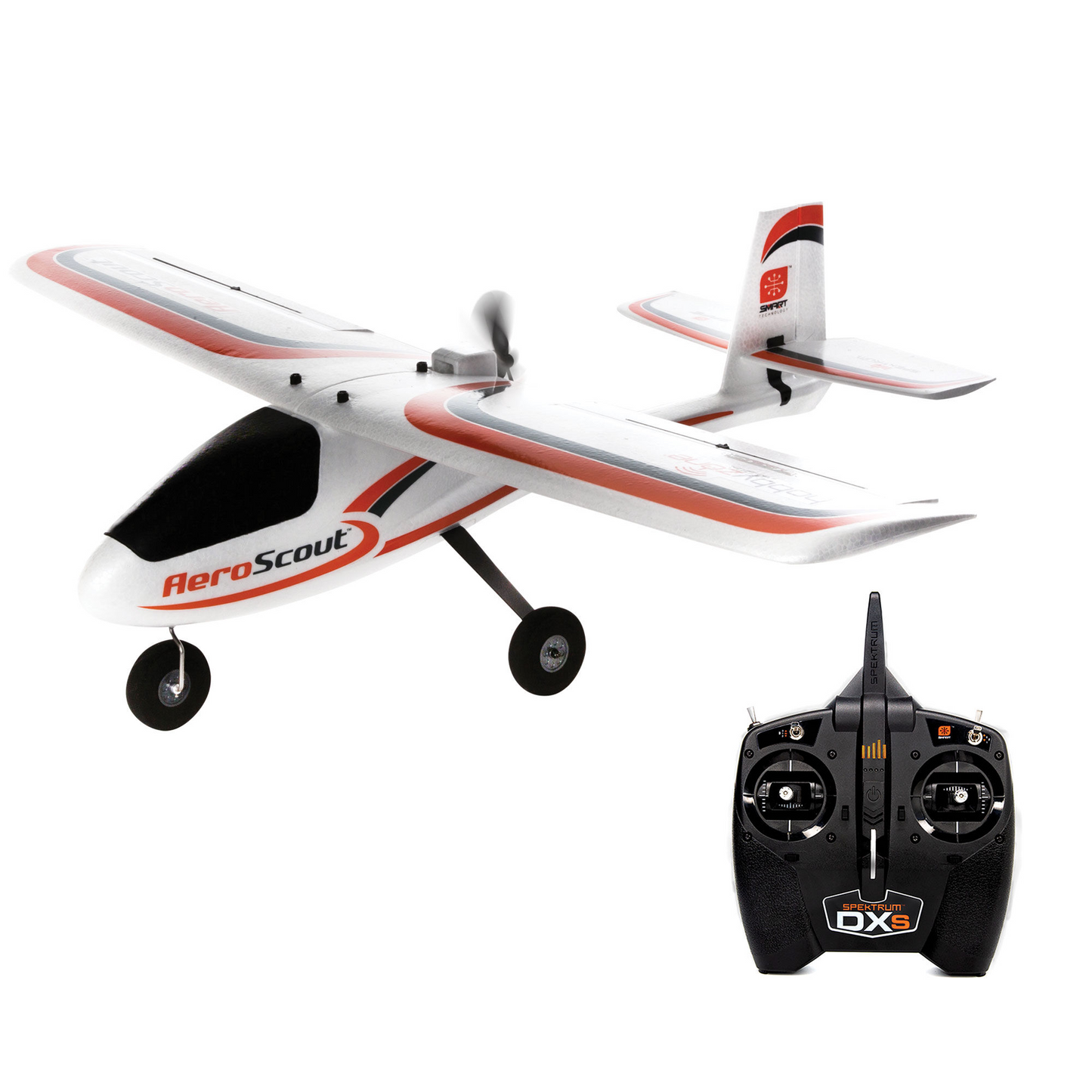 HOBBYZONE AEROSCOUT S2 1.1 METER RTF AIRPLANE W/ TRANSMITTER