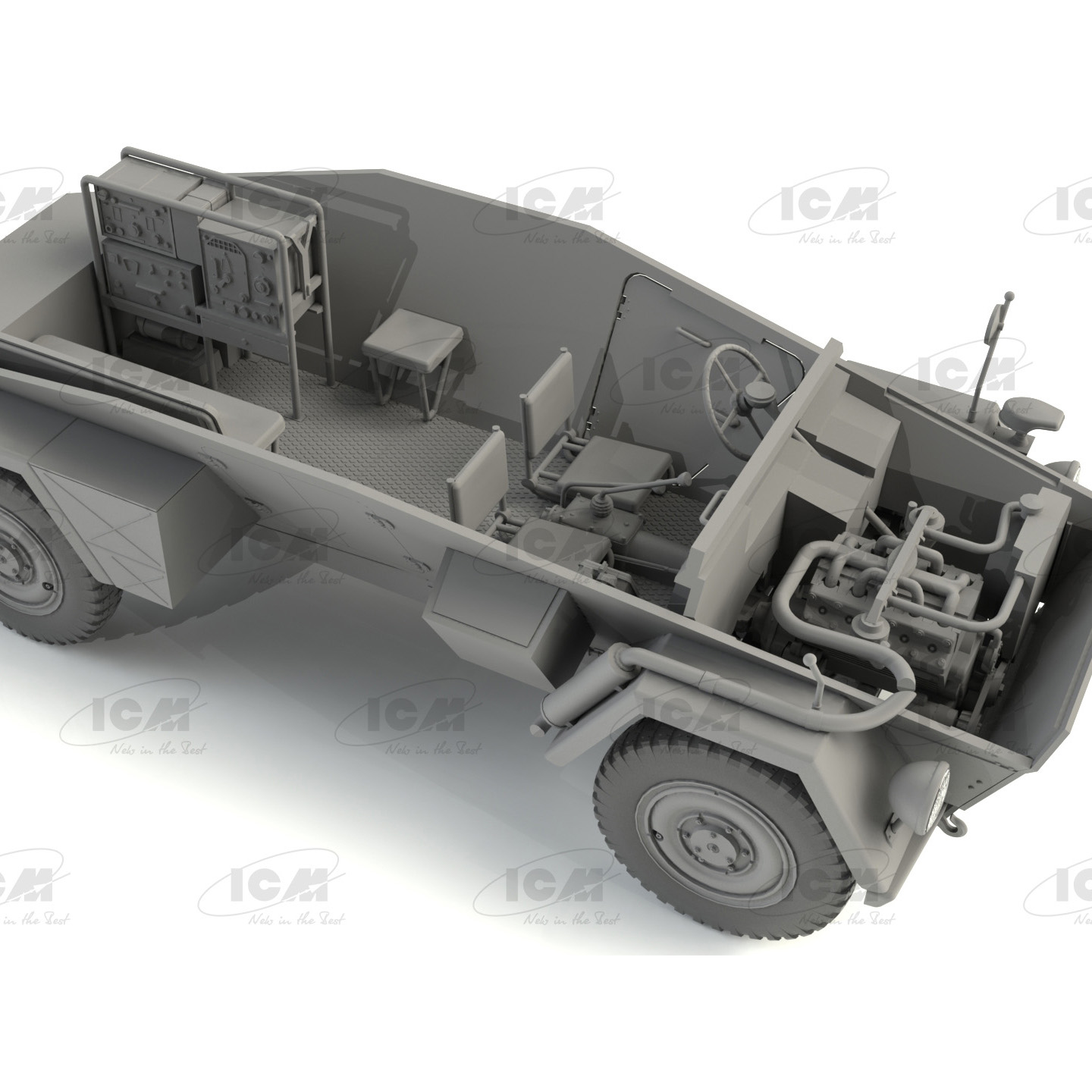 ICM 1/35 Sd.Kfz. 247 Ausf.B  German Command Armoured Vehicle