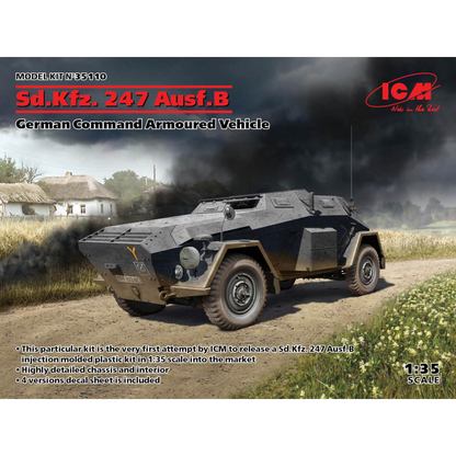ICM 1/35 Sd.Kfz. 247 Ausf.B  German Command Armoured Vehicle