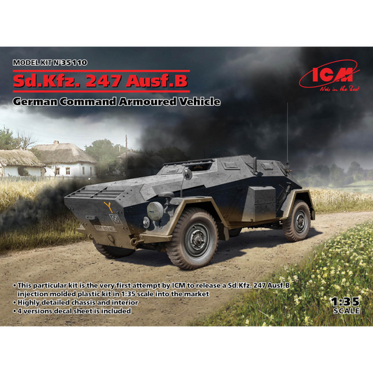 ICM 1/35 Sd.Kfz. 247 Ausf.B  German Command Armoured Vehicle