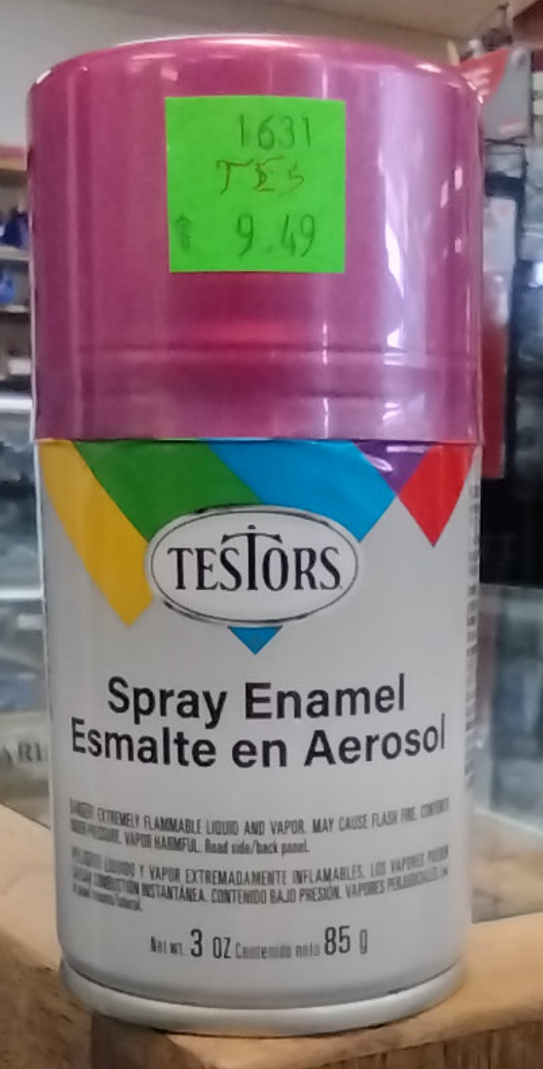 TESTORS METAL FLAKE PURPLE SPRAY ENAMEL