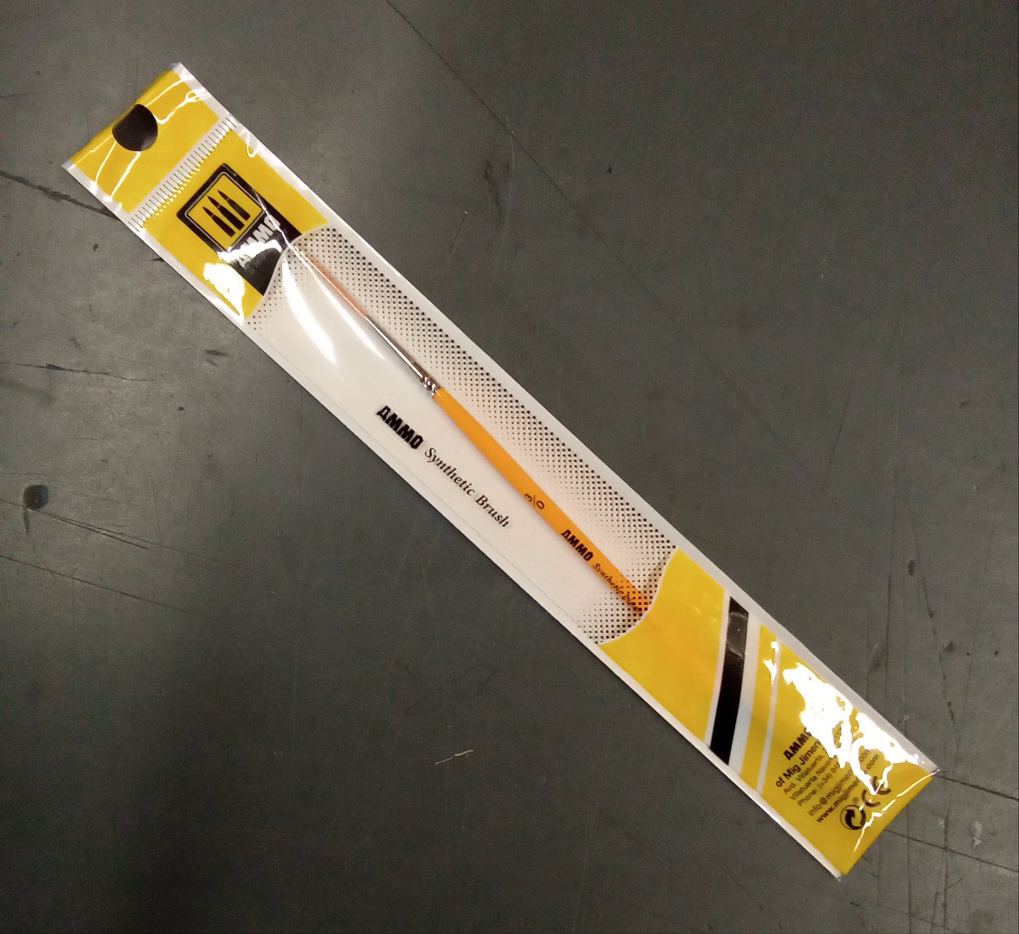 AMMO BY MIG 3/0 SYNTHETIC LINER BRUSH