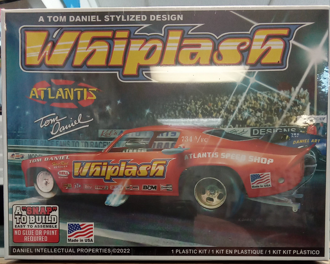 ATLANTIS 1/32 TOM DANIEL WHIPLASH FUNNY CAR SNAP TOGETHER