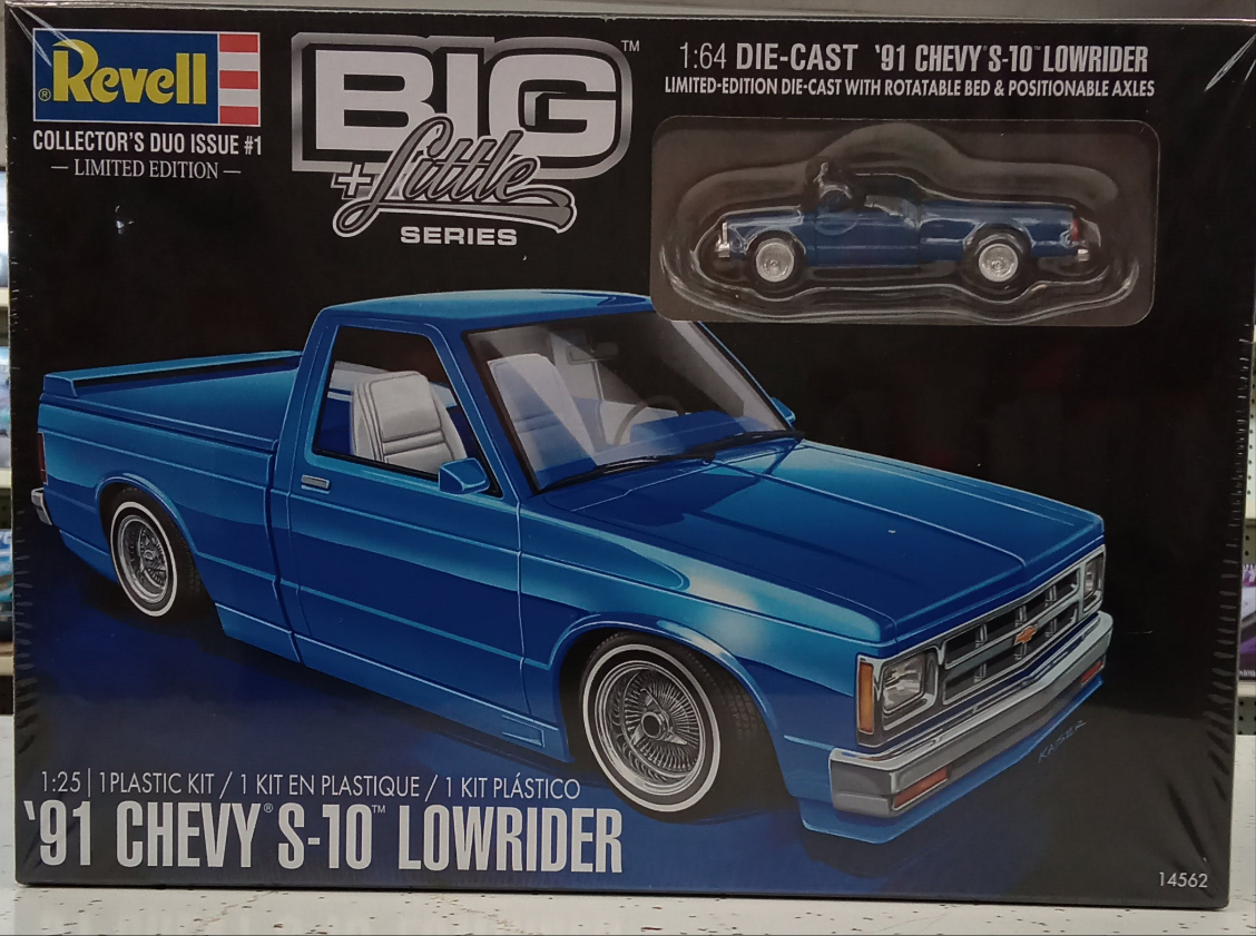 REVELL 1/24 '91 CHEVY LOW RIDER PICKUP WITH MINI DIE CAST