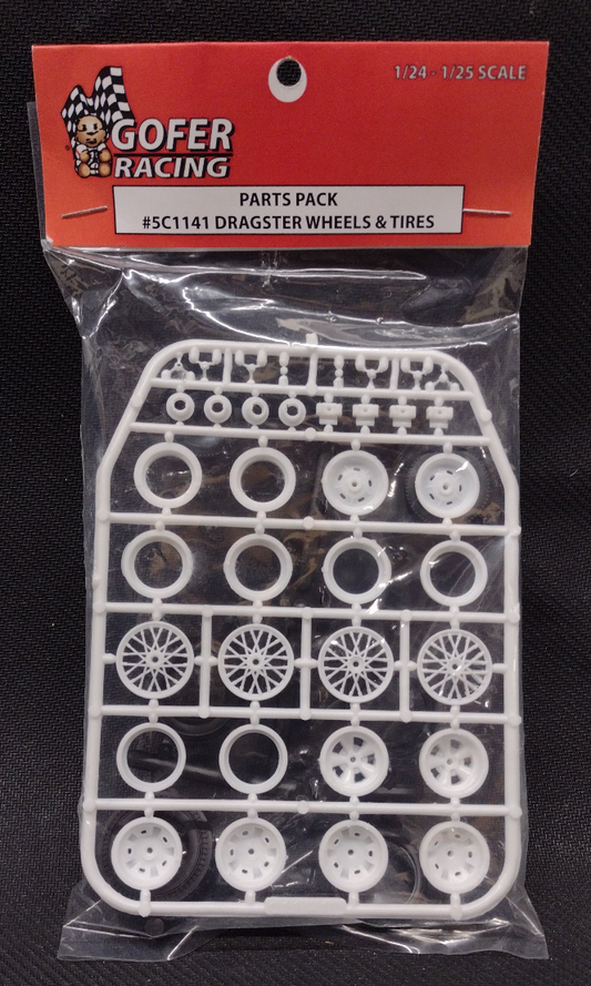 GOFER RACING 1/24 DRAG WHEELS AND TIRES