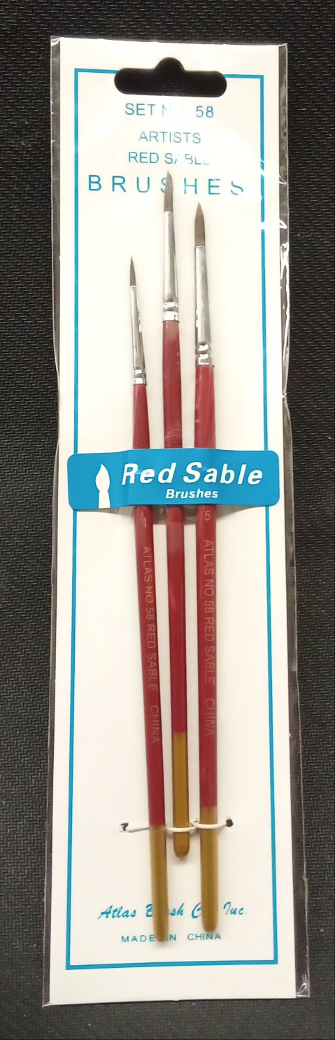 RED SABLE DETAIL BRUSH 3