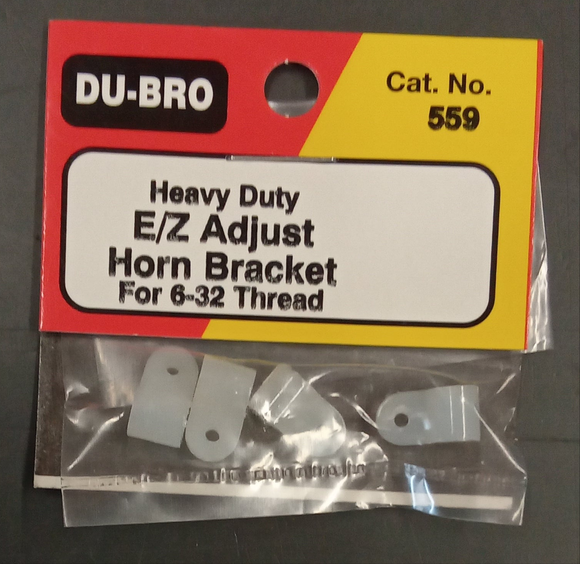 DUBRO HEAVY DUTY E-Z ADJ HORN BRACKET 6-32
