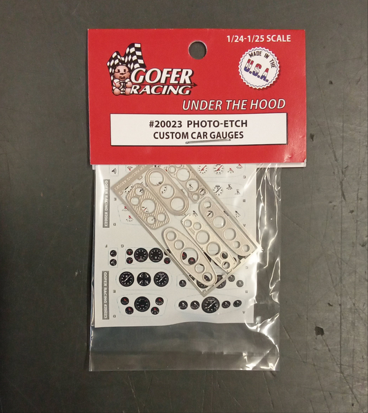 GOFER RACING 1/24-1/25 PHOTO ETCH CUSTOM GAUGES SET