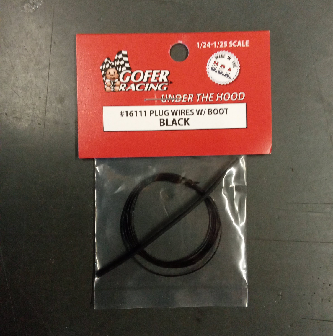 PLUG WIRES W/BOOT BLACK