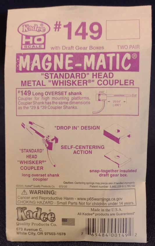 KADEE #149 COUPLERS 2 PAIR