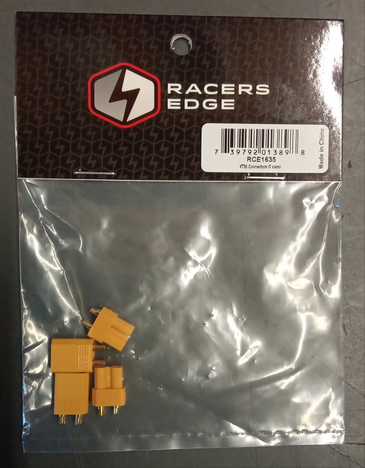 RACERS EDGE XT30 CONNECTORS 2 PAIR
