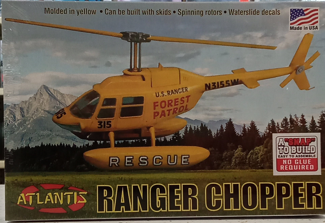 ATLANTIS 1/72 SNAP TOGETHER FOREST PATROL HELICOPTER