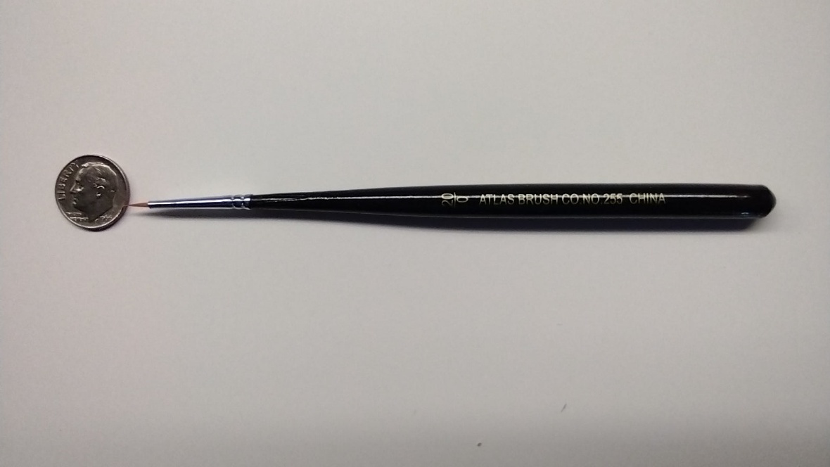 ATLAS BRUSH CO 20/O TAKLON ULTRA MINI BRUSH