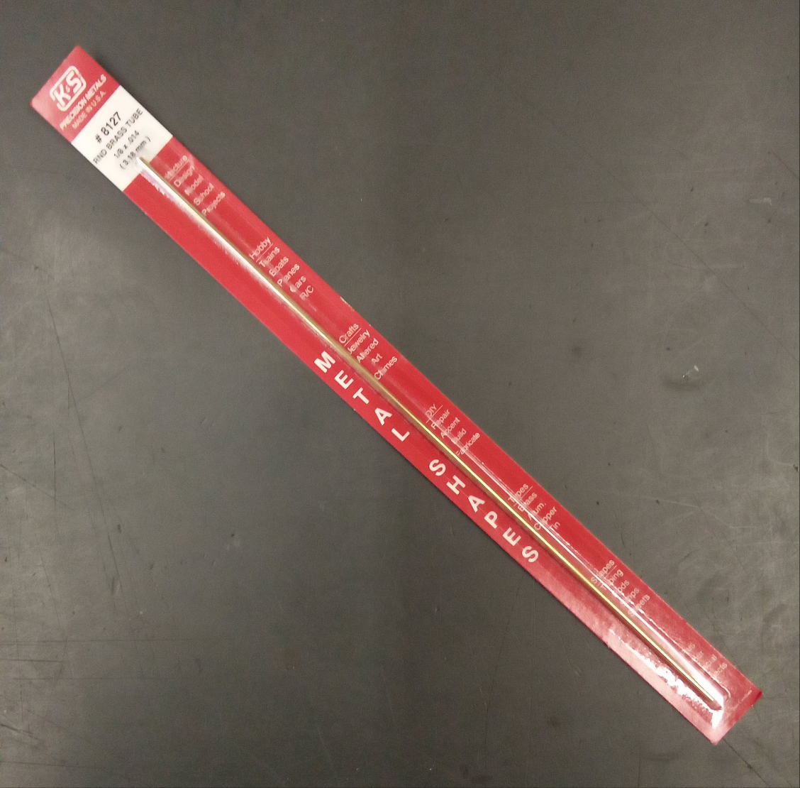 ROUND BRASS TUBE 1/8" CD