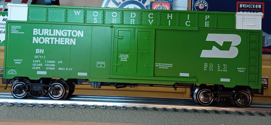 RMT TRAIN MASTER O GAUGE BURLINGTON NORTHERN WOOD HIP CAR