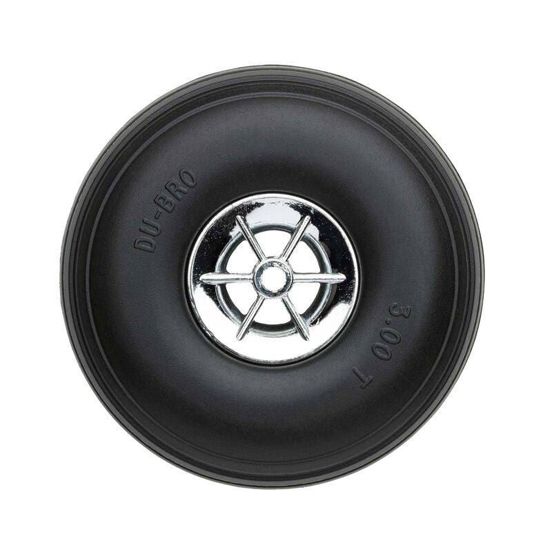 DUB300TC WHEEL TREADED CHROME 3.5"