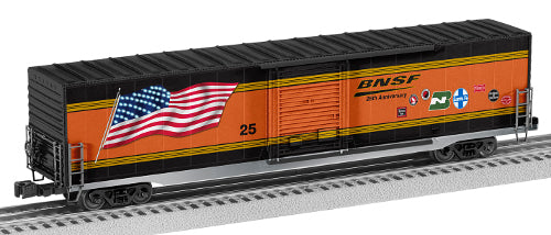 O ILLUM FLAG BOXCAR BNSF