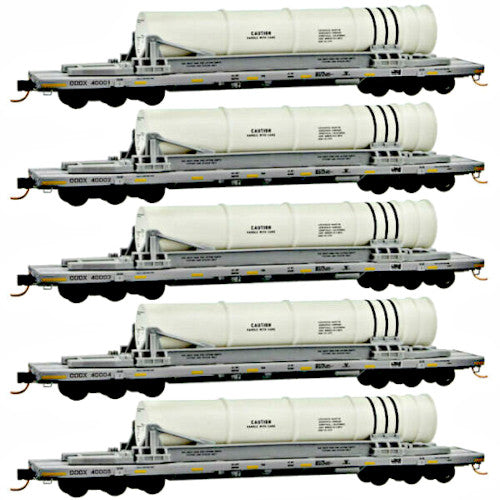 N DODX NAVY FLAT CAR 5 PK