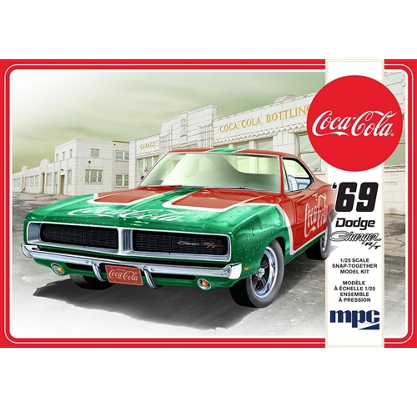MPC 1/25 1969 Dodge Charger RT (Coca Cola) Scale Snap Kit