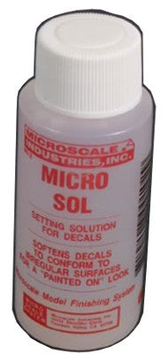MICROSCALE MICRO SOL  DECAL SOLUTION 1OZ