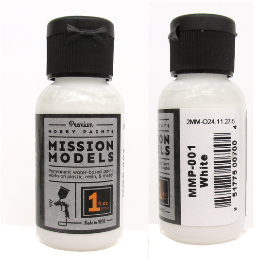 MISSION MODEL WHITE ACRYLIC PAINT 1oz