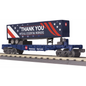MTH RAILKING MRL ESSENTIAL WORKERS FLAT CAR WITH TRAILER