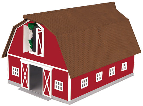 O RED BARNW/BROWN ROOF*