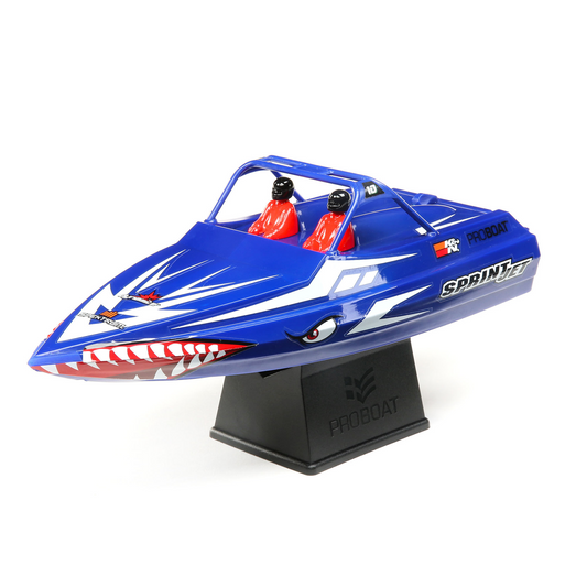 PROBOAT Sprintjet 9" Self-Righting Deep-V Jet Boat Brushed RTR, BLUE