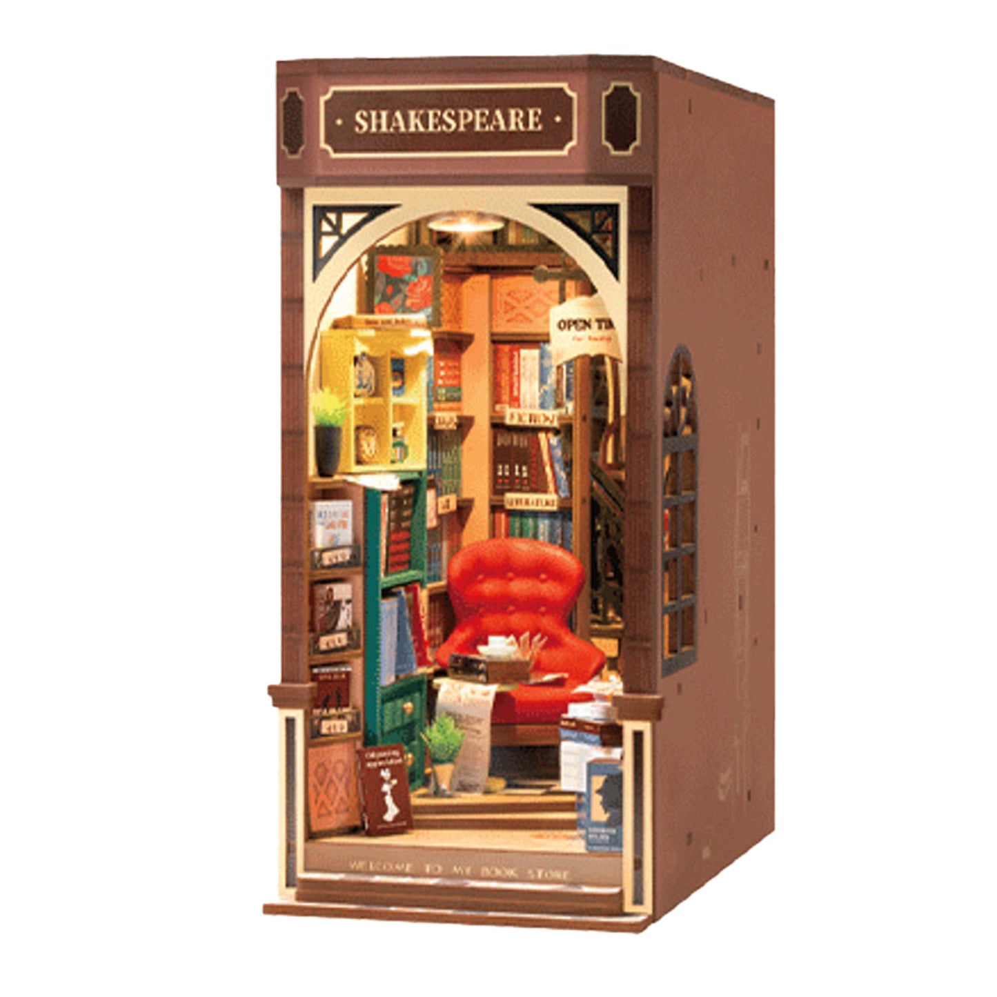 ROBOTIME Rolife Bookstore Book Nook Shelf Insert Kit