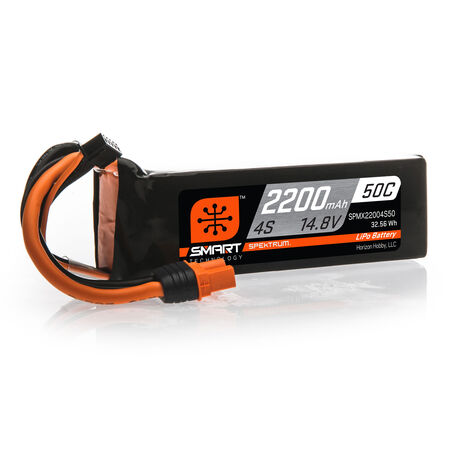 14.8V 2200mAh 4S 50C Smart LiPo Battery: IC3