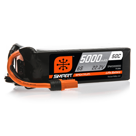 SPEKTRUM 5000MAH 6S 22.2V SMART 50C