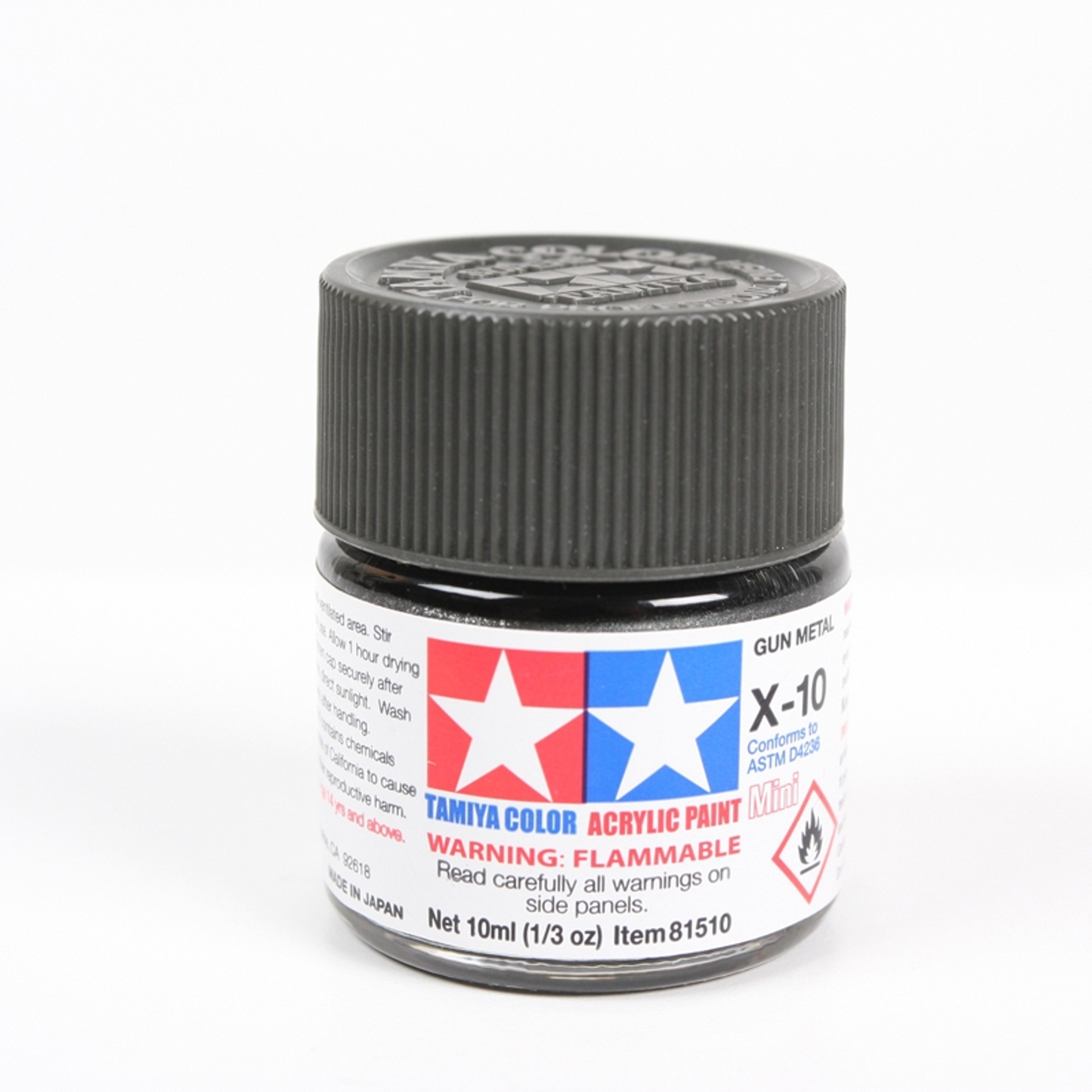 TAMIYA GUN METAL ACRYLIC X10 10mL
