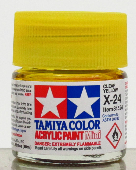 TAMIYA ACRYLIC CLEAR YELLOW 10mL X-24 TAM81524