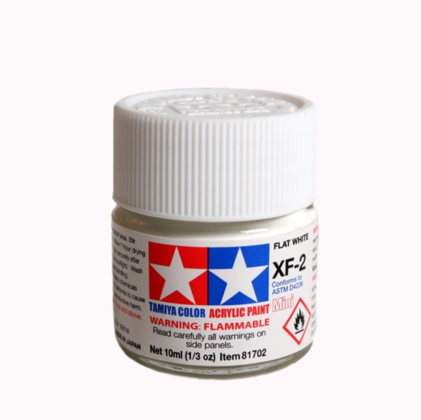 TAMIYA FLAT WHITE MINI ACRYLIC XF2 10mL
