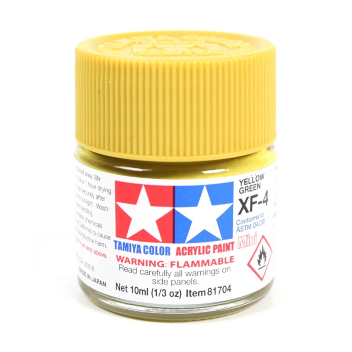 TAMIYA YELLOW/GREEN ACRYLIC XF-4 10ml