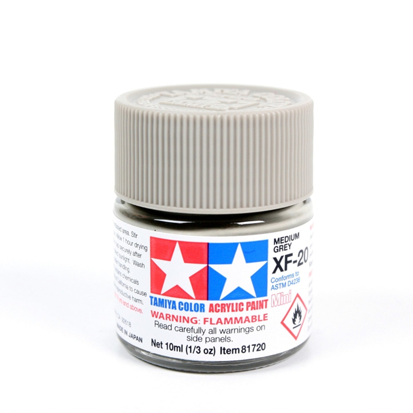 TAMIYA MINI ACRYLIC XF-20 FLATMEDIUM GRAY