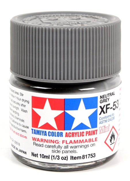 TAMYIA MINI ARYLIC NEUTRAL GRAY XF-53