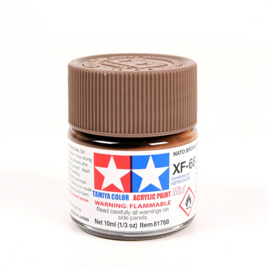 TAMIYA MINI ACRYLIC XF-68 NATO BROWN