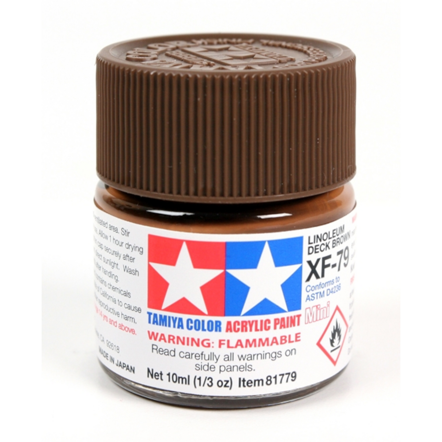 TAMIYA LINOLEUM DECK BROWN MINI ACRYLIC XF-79