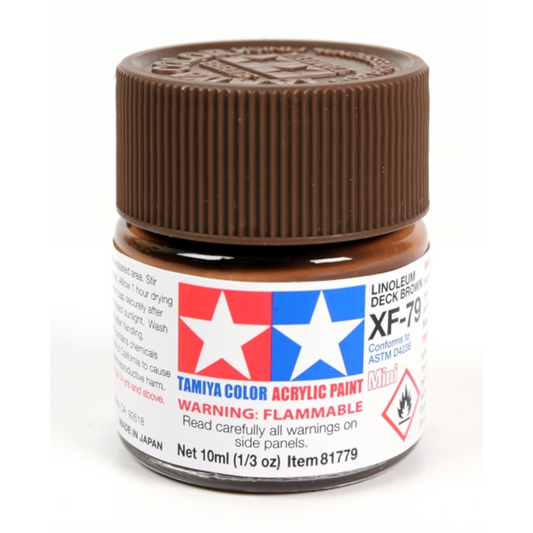 TAMIYA LINOLEUM DECK BROWN MINI ACRYLIC XF-79