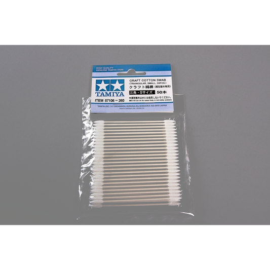 TAMIYA  Craft Cotton Swab Triangular Small 50Pcs