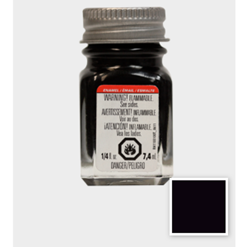TEATORS GLOSS BLACK ENAMEL  1/4 OZ BOTTLE